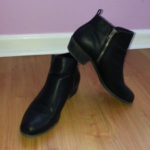 madden girl black booties
